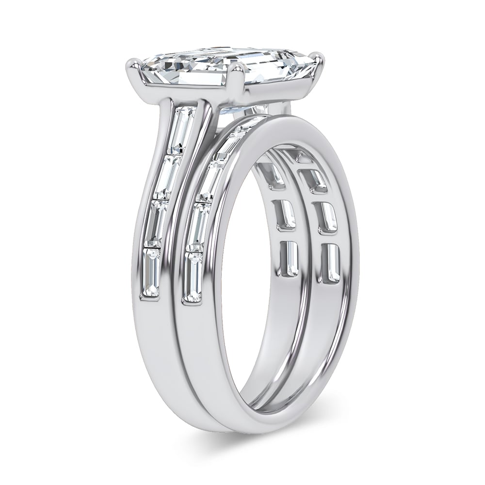 14K 5.72CT Certified Lab Grown Diamond Bridal Set