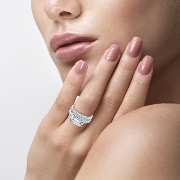 14K 5.72CT Certified Lab Grown Diamond Bridal Set