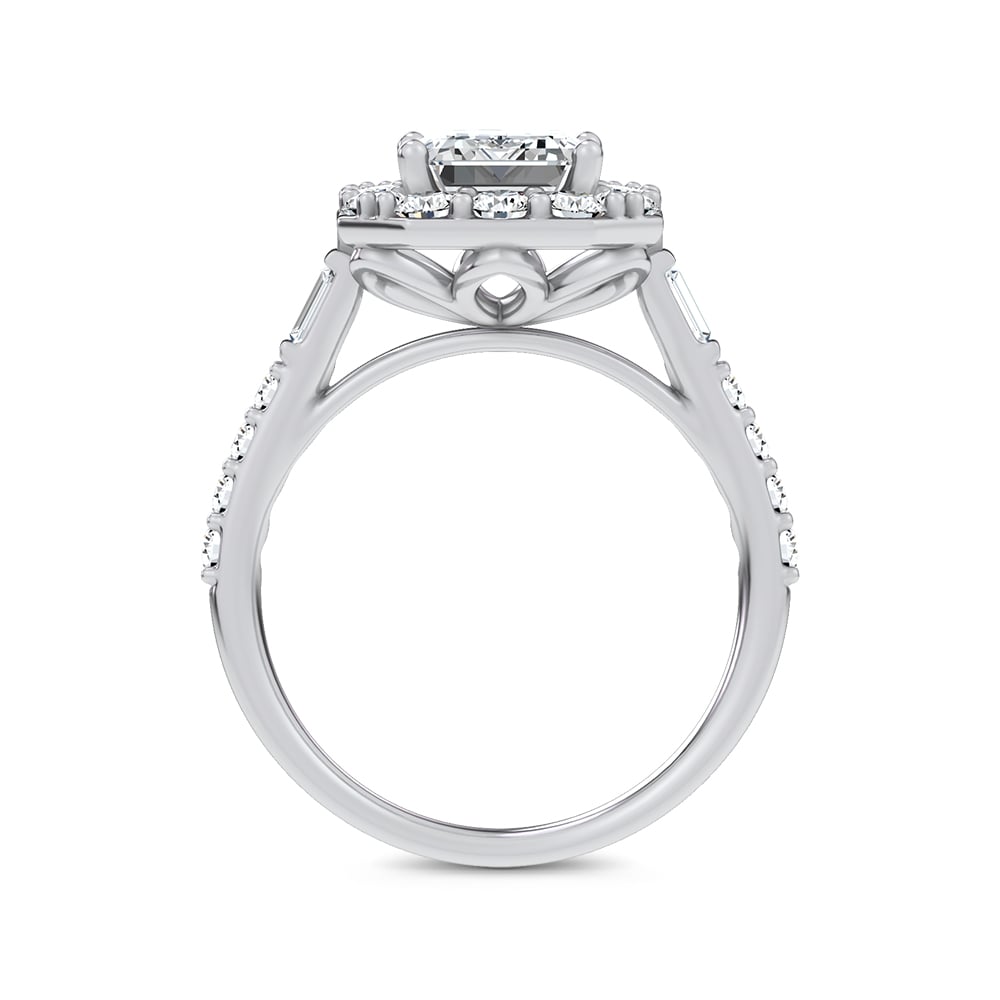 14K 3.87CT Certified Lab Grown Engagement Ring
