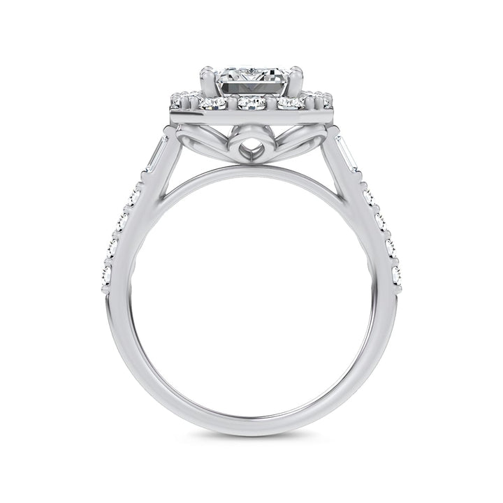 14K 3.87CT Certified Lab Grown Engagement Ring