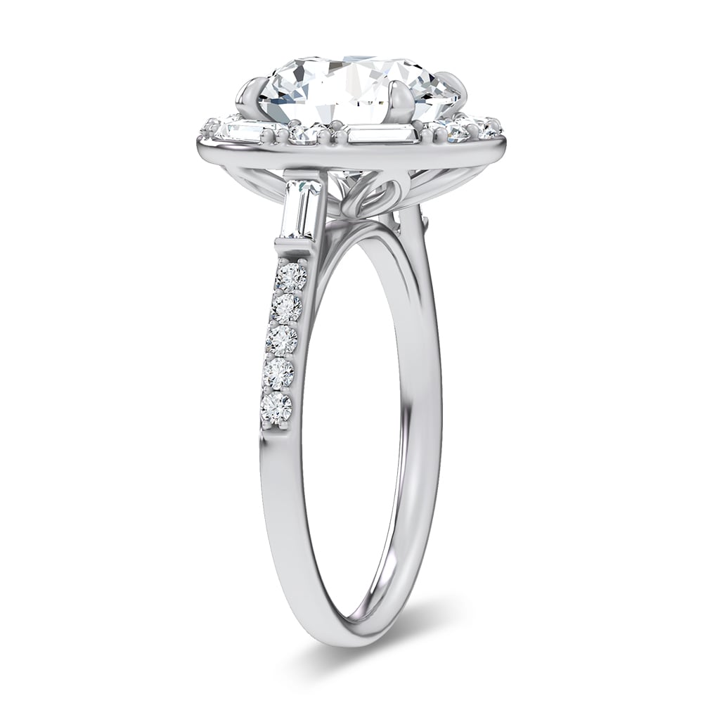 14K 3.63CT Certified Lab Grown Engagement Ring