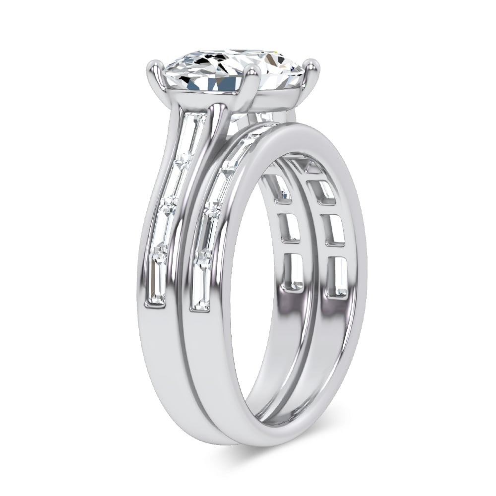 14K 3.57CT Certified Lab Grown Diamond Bridal Set