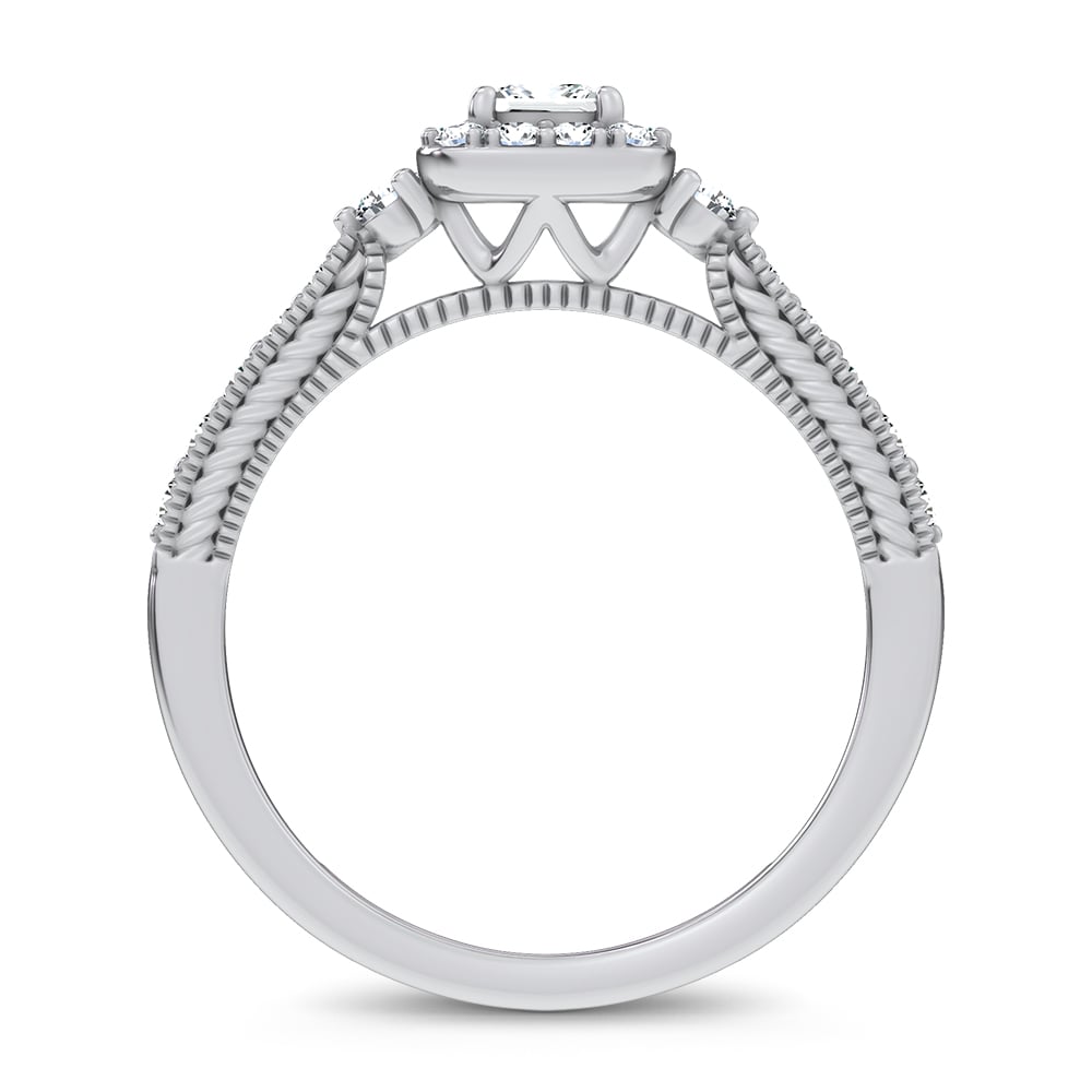 14K 0.55CT Certified Lab Grown Promise Ring