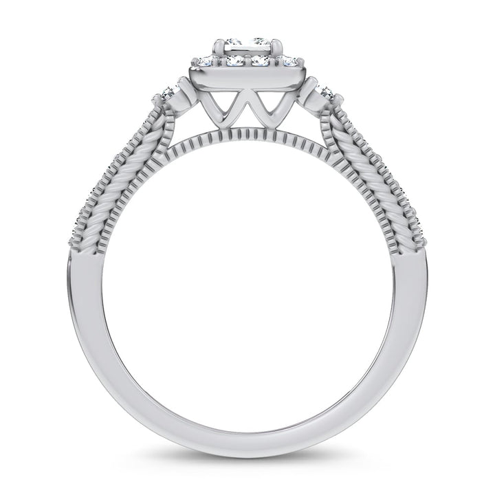 14K 0.55CT Certified Lab Grown Promise Ring