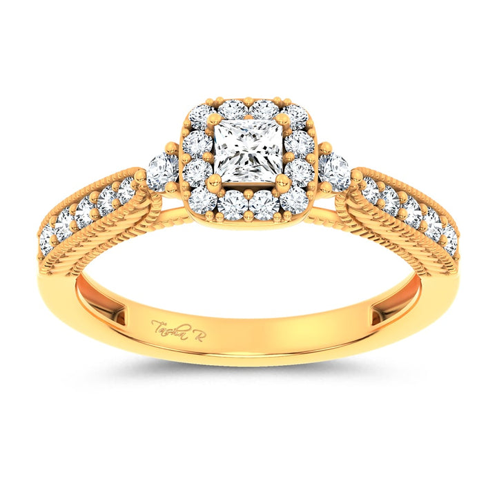 14K 0.55CT Certified Lab Grown Promise Ring