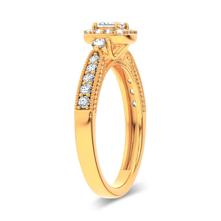 14K 0.55CT Certified Lab Grown Promise Ring
