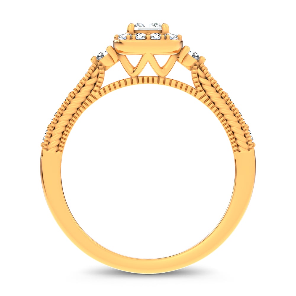 14K 0.55CT Certified Lab Grown Promise Ring