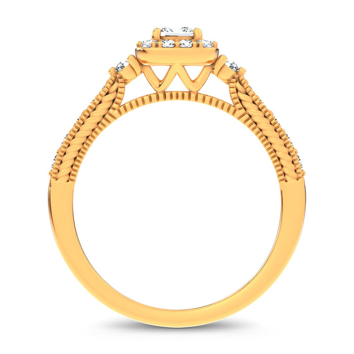 14K 0.55CT Certified Lab Grown Promise Ring