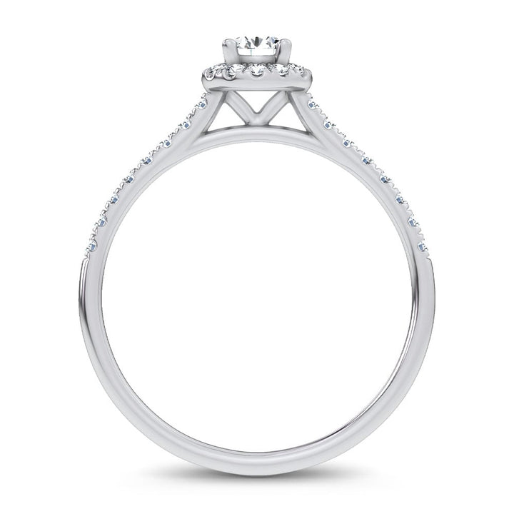 14K 0.40CT Certified Lab Grown Promise Ring