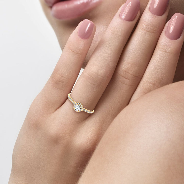 14K 0.40CT Certified Lab Grown Promise Ring