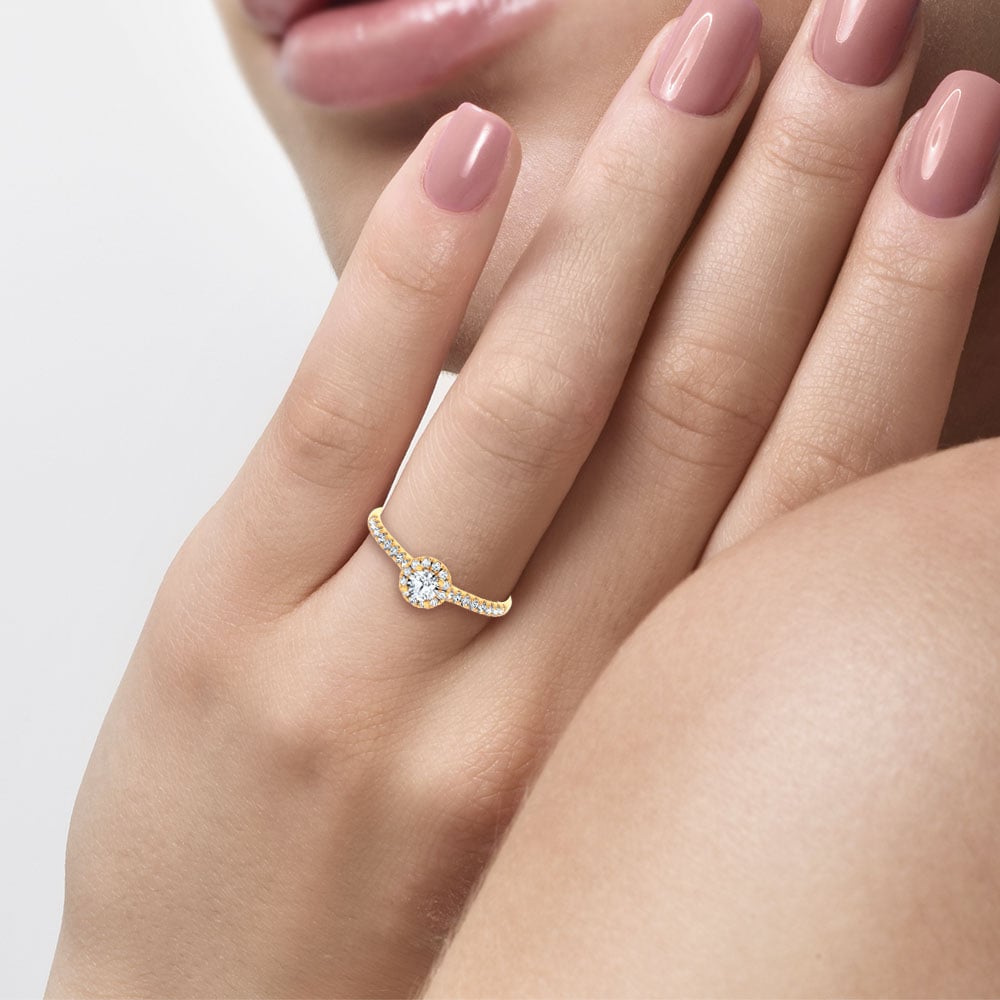 14K 0.40CT Certified Lab Grown Promise Ring