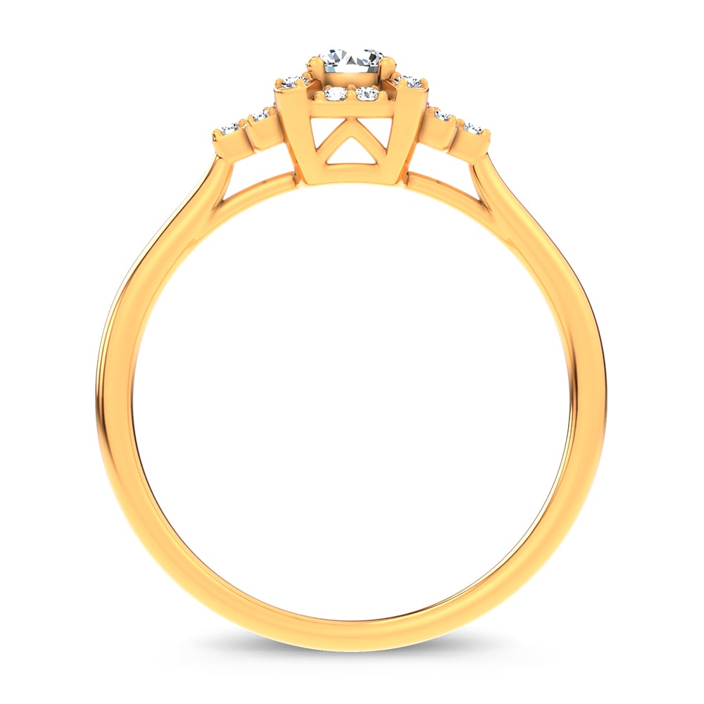 14K 0.25CT Certified Lab Grown Ring