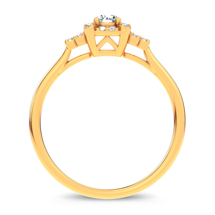 14K 0.25CT Certified Lab Grown Ring