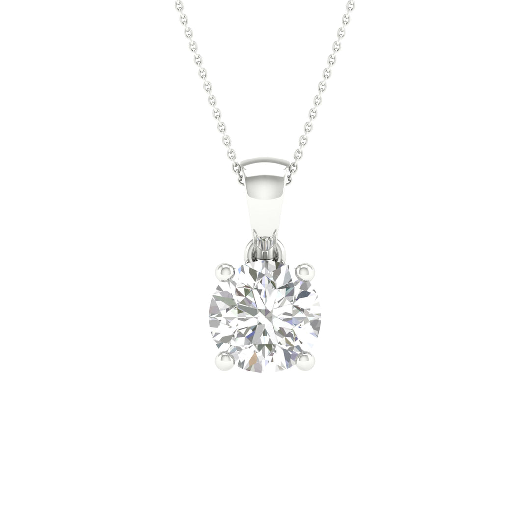 10K 1.00CT Certified Lab Grown Diamond Pendant