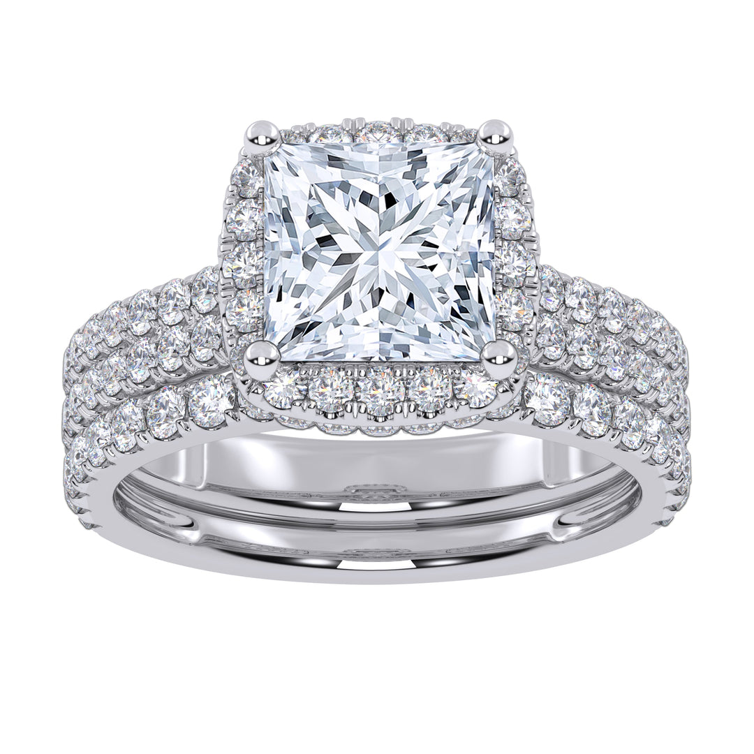 14K 2.54CTCertified Lab Grown Diamond Bridal Set