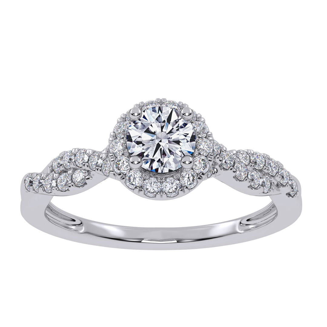 10K 0.53ct Lab Grown Promise Ring