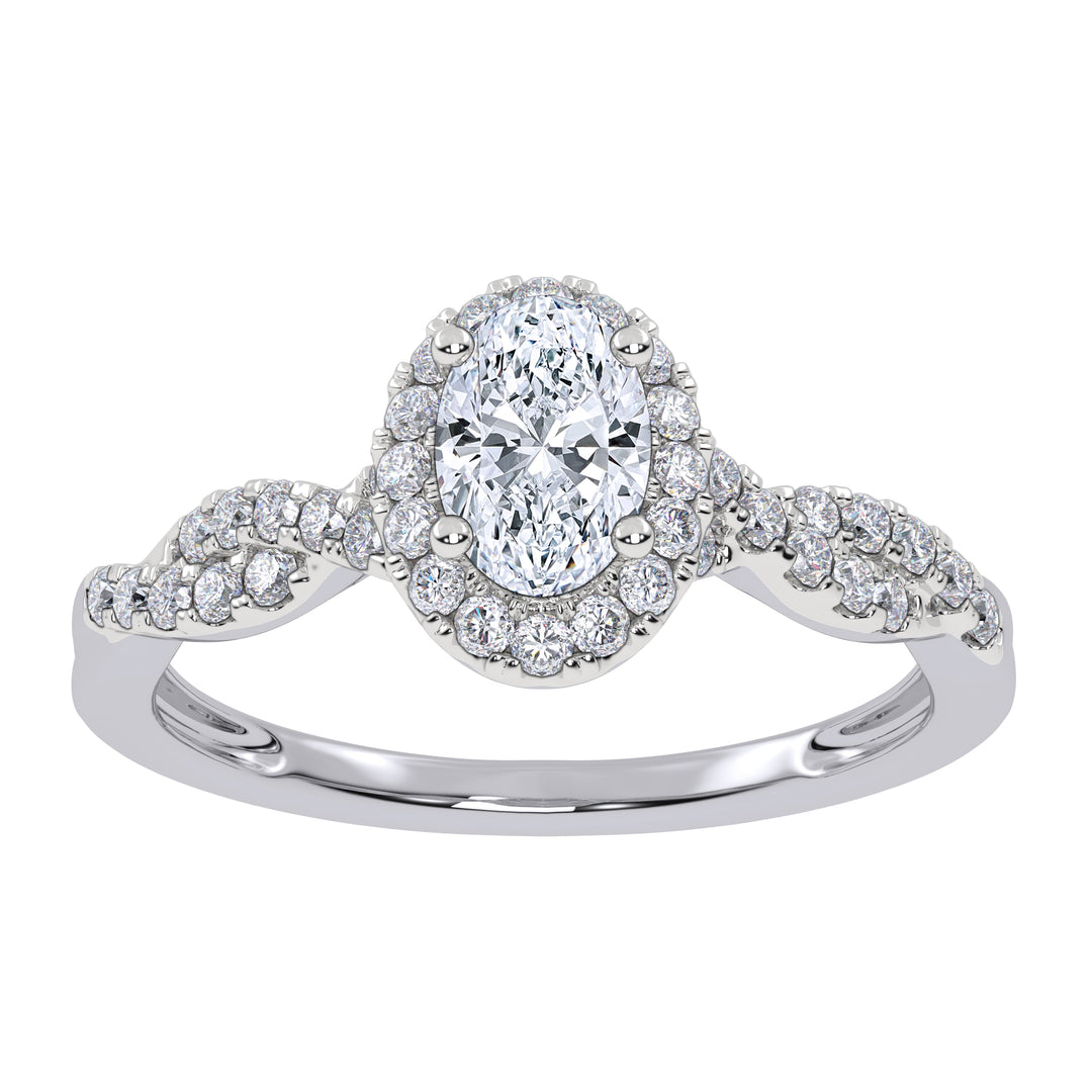 10K 0.52CT Lab Grown Promise Ring