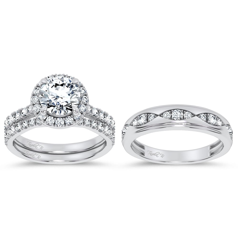 14K 3.00CT DIAMOND TRIO SET