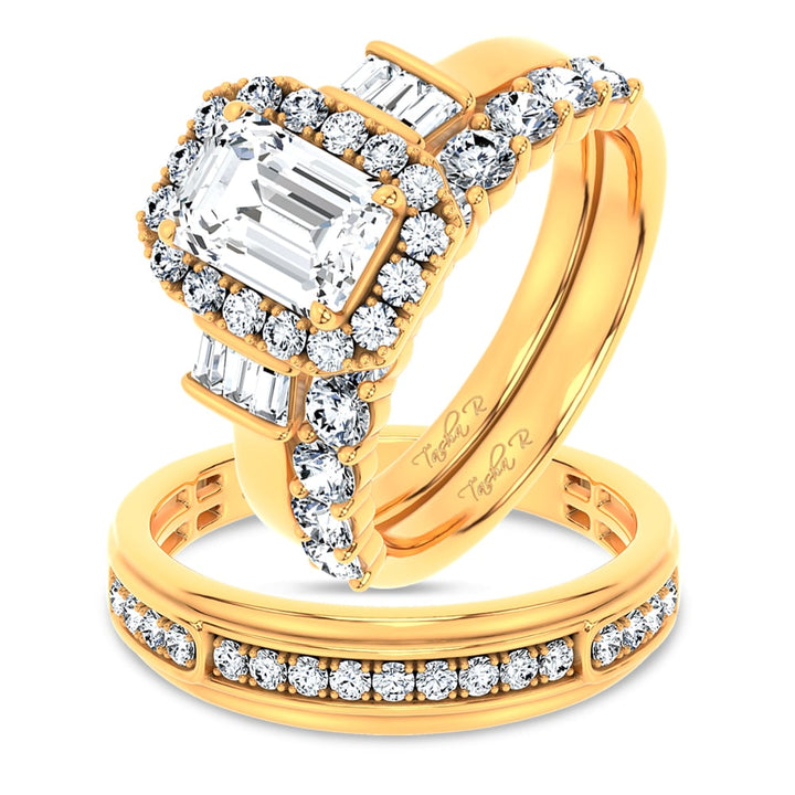 14K 3.00CT DIAMOND TRIO SET