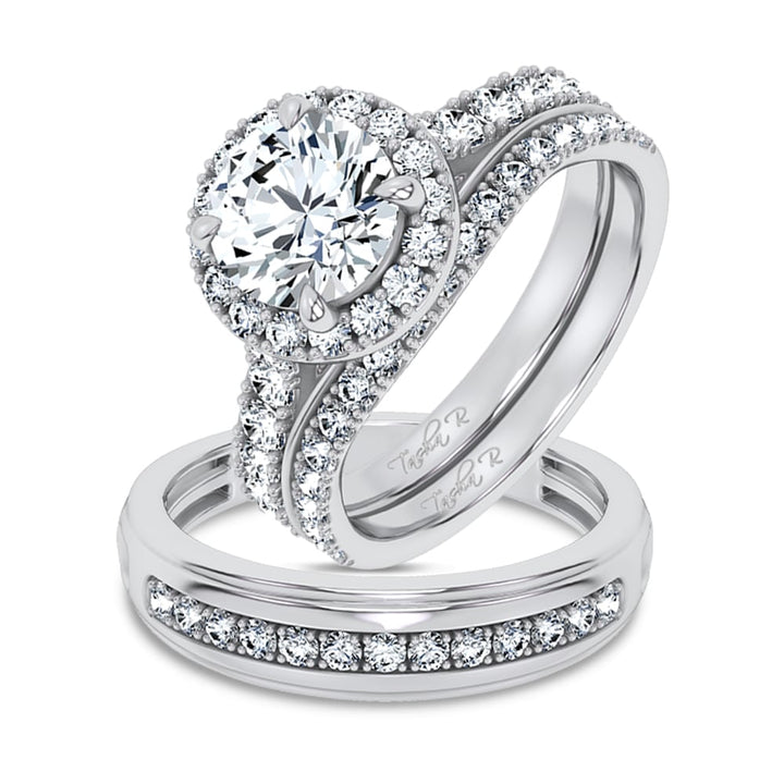 14K 2.94CT Certified Lab GrownTRIO SET