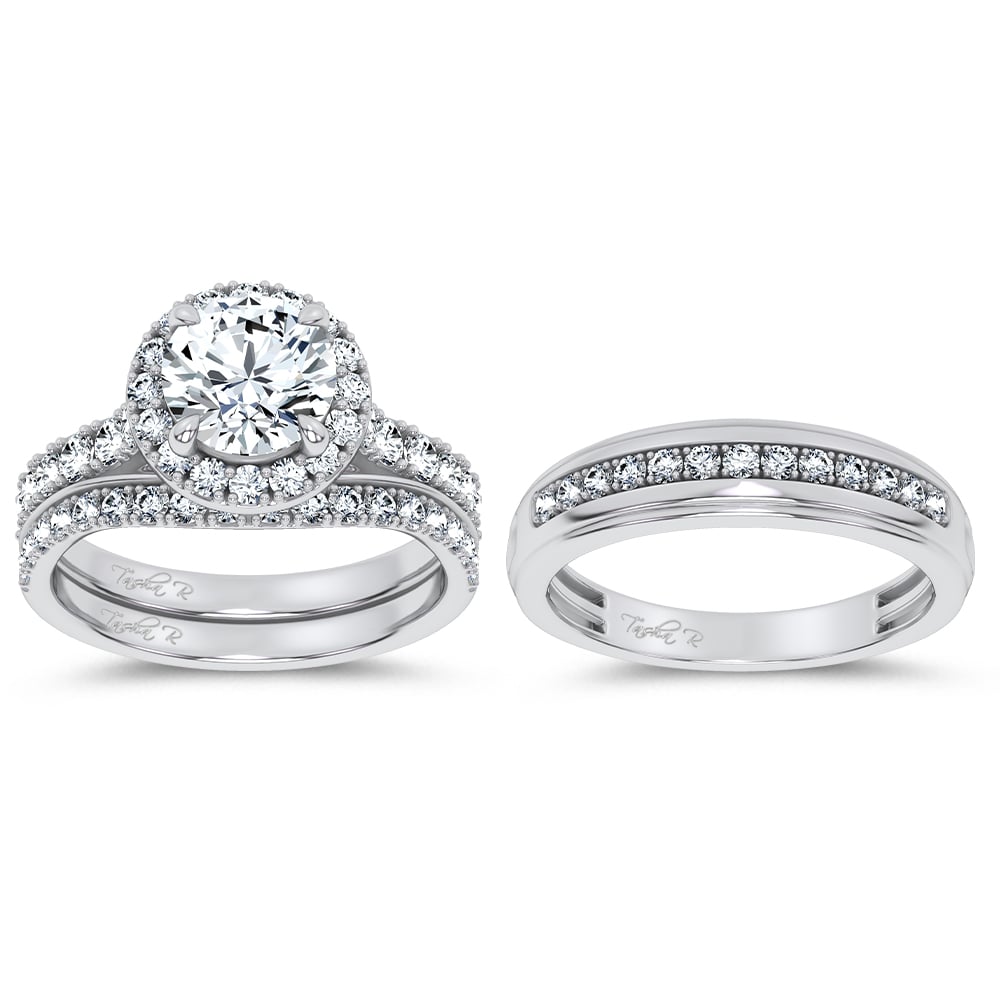 14K 2.94CT Certified Lab GrownTRIO SET