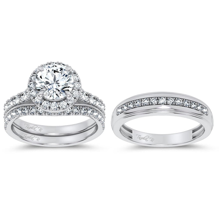 14K 2.94CT Certified Lab GrownTRIO SET