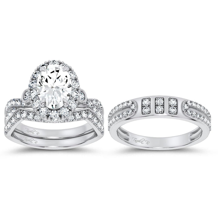 14K 3.17CT Certified Lab Grown TRIO SET