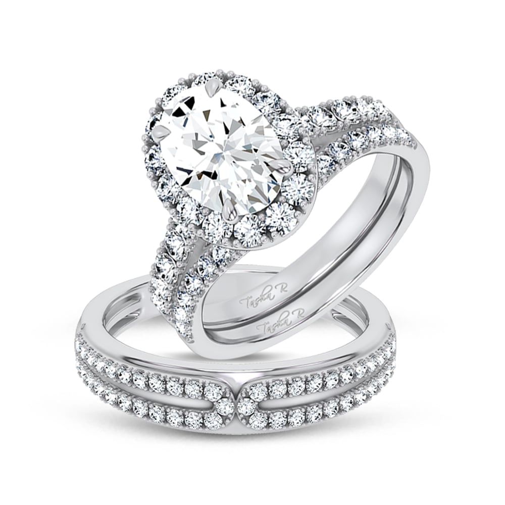 14k 3.17CT Certified Lab Grown Trio Sets