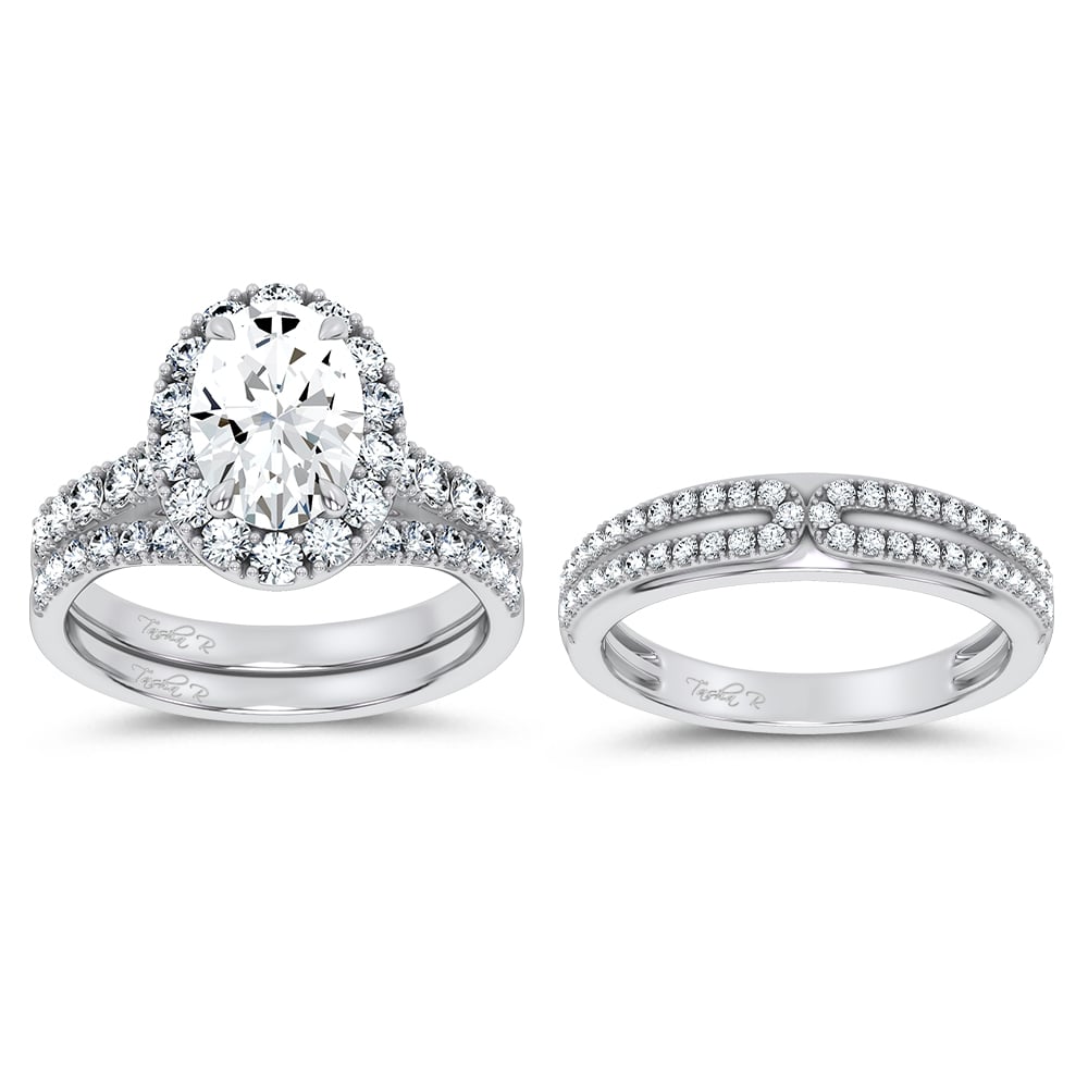 14k 3.17CT Certified Lab Grown Trio Sets