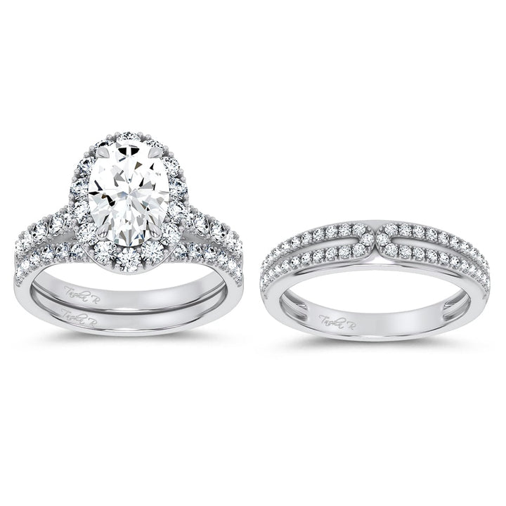 14k 3.17CT Certified Lab Grown Trio Sets