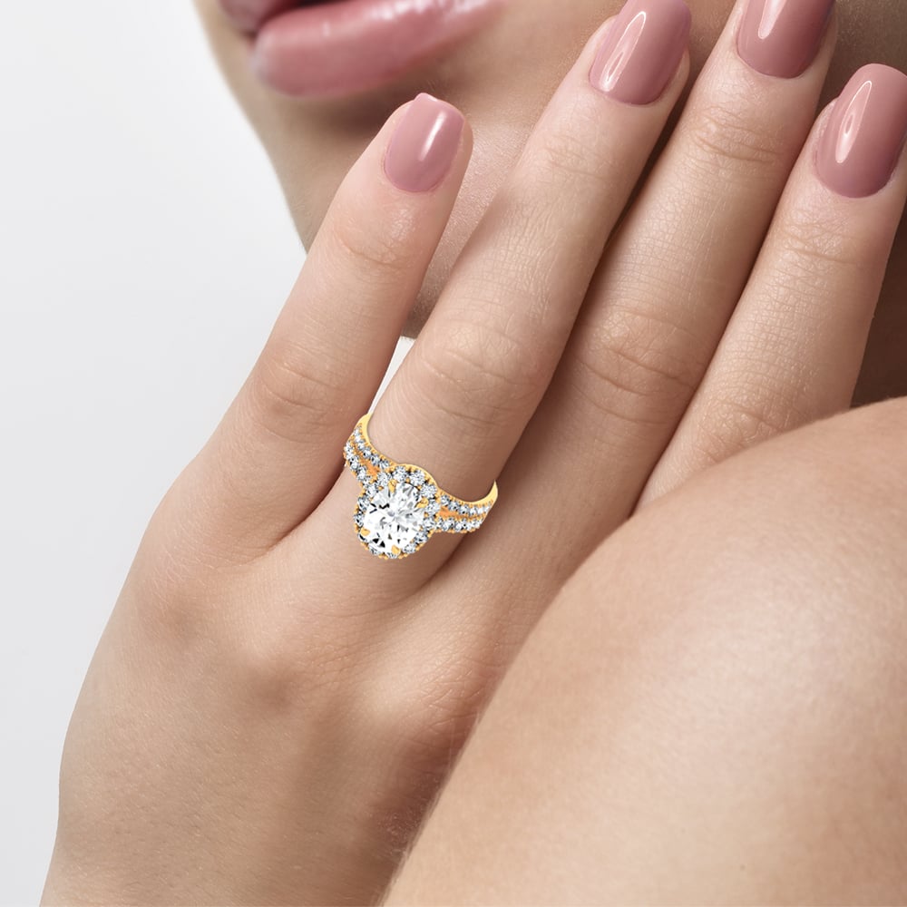 14k 3.17CT Certified Lab Grown Trio Sets