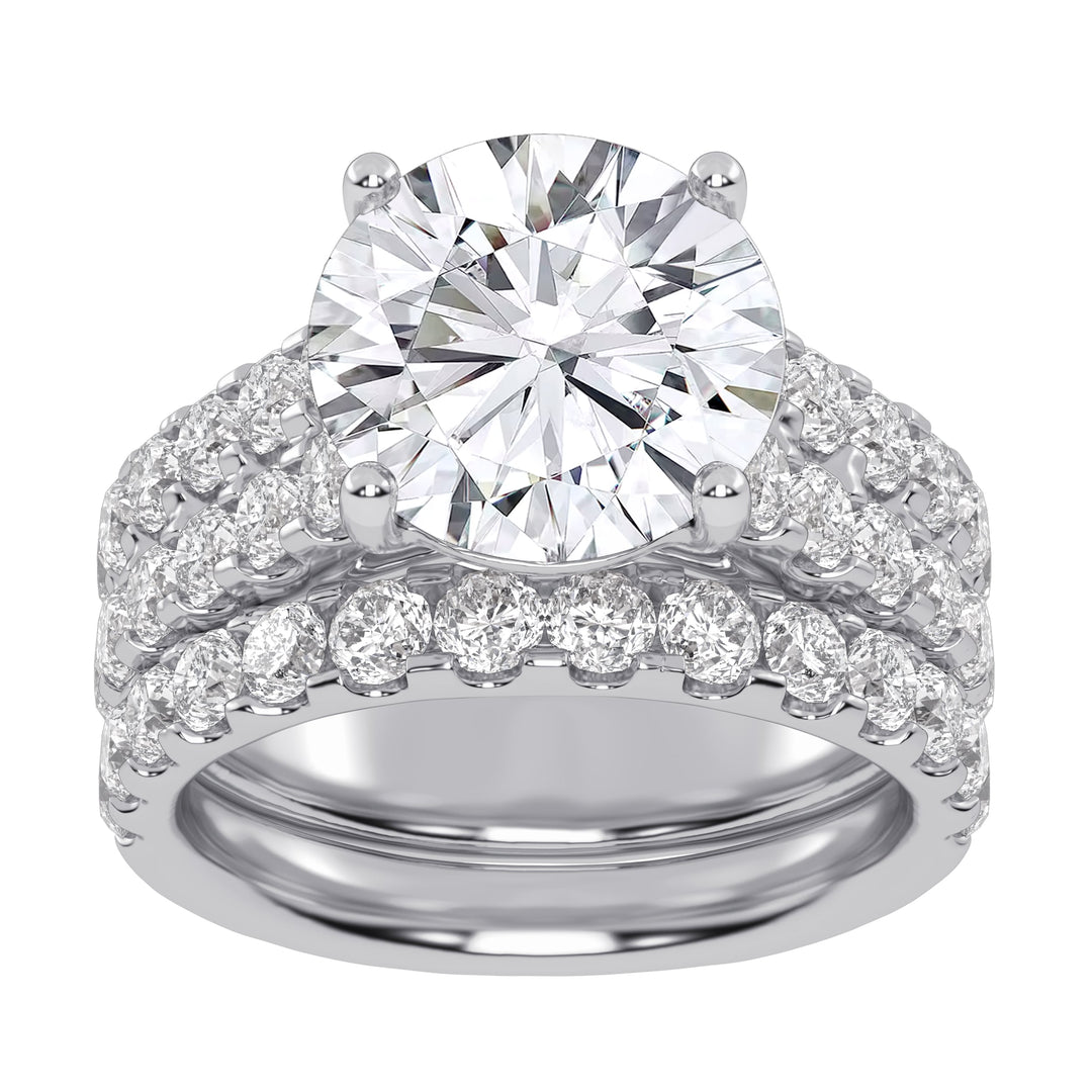 10K 6.00CT Certified Lab Grown DIAMOND BRIDAL SET