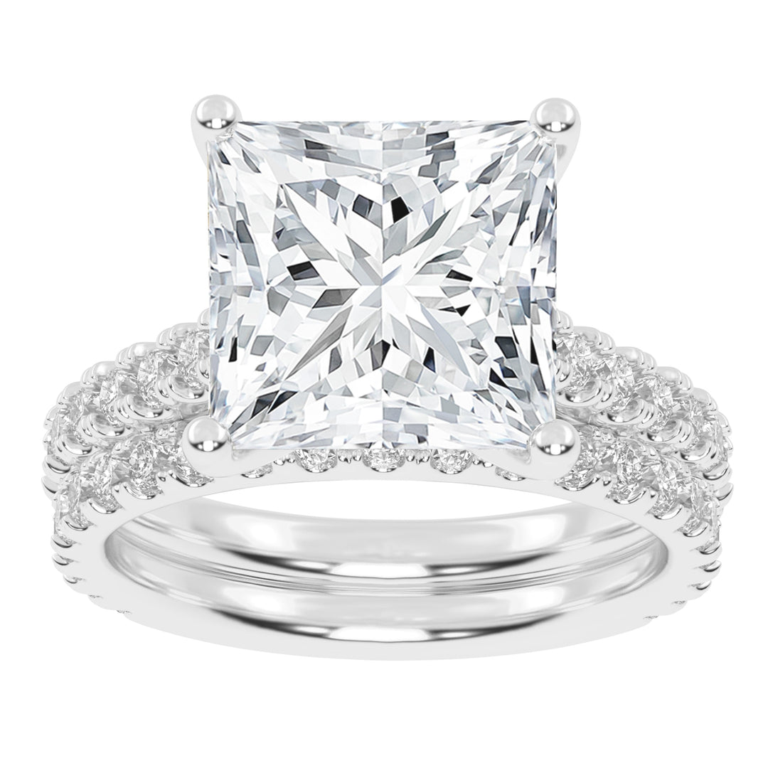 10K 5.00CT Certified Lab Grown DIAMOND BRIDAL SET