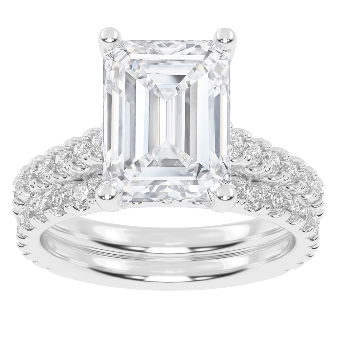10K 5.00CT Certified Lab Grown DIAMOND BRIDAL SET