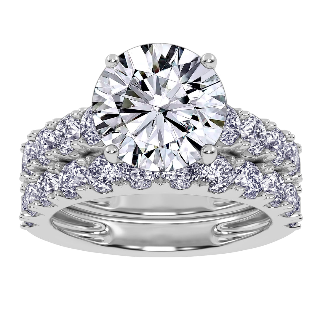10K 5.00CT Certified Lab Grown DIAMOND BRIDAL SET