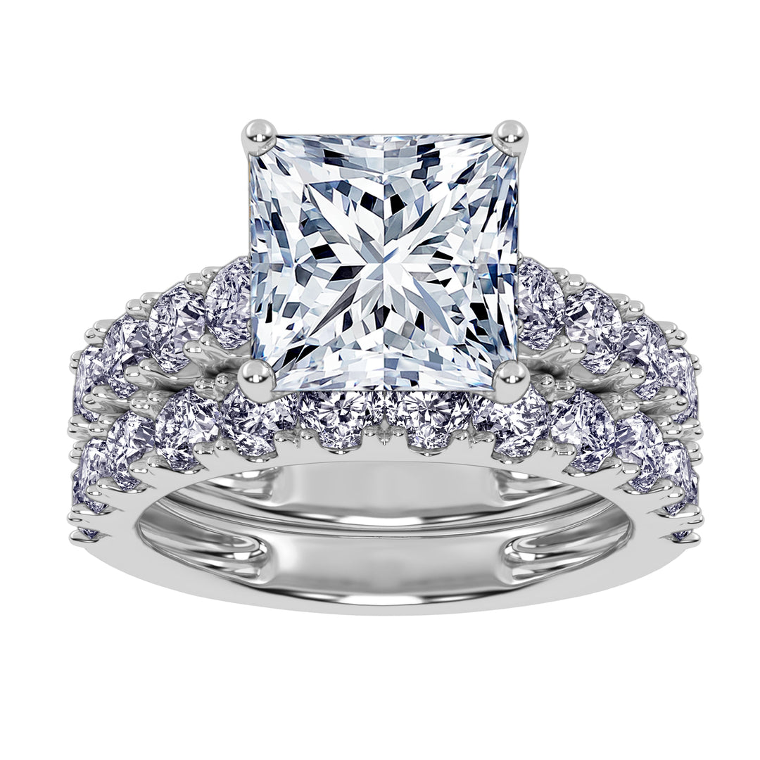 10K 5.00CT Certified Lab Grown DIAMOND BRIDAL SET