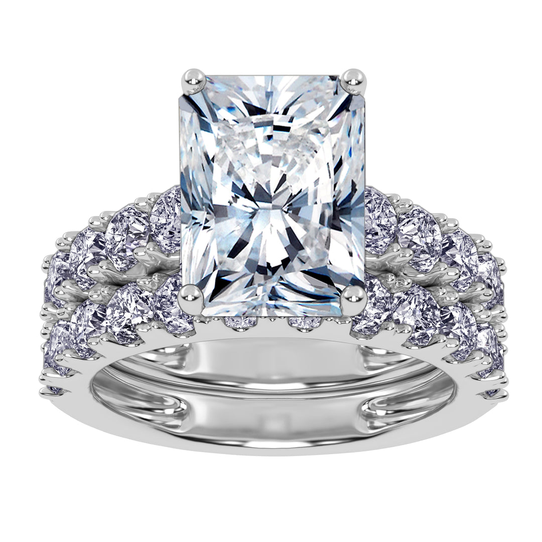 10K 5.00CT Certified Lab Grown DIAMOND BRIDAL SET