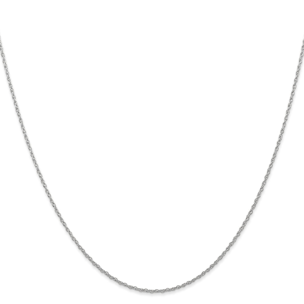 14k White Gold .7 mm Carded Cable Rope Chain