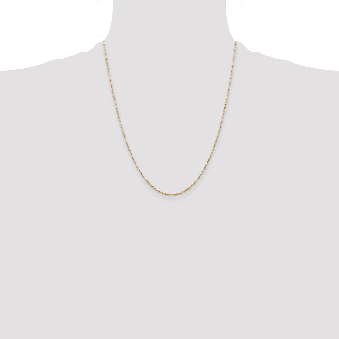 14k .7 mm Carded Cable Rope Chain