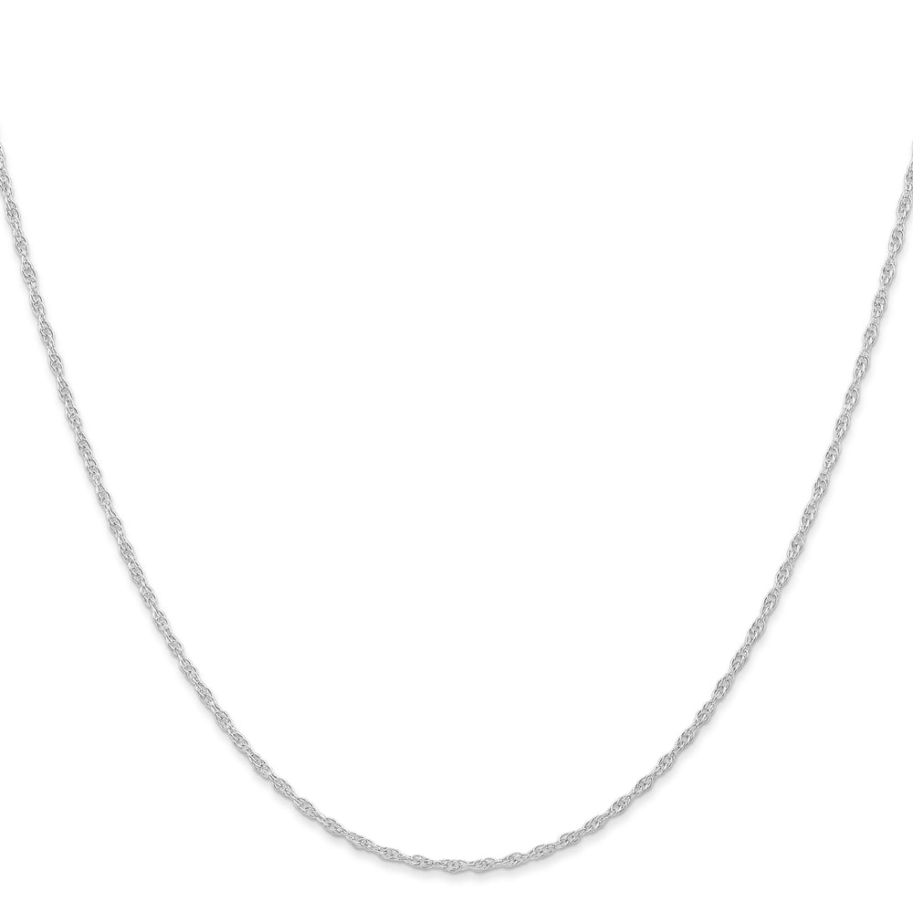 14K White Gold 1.15mm Carded Cable Rope Chain