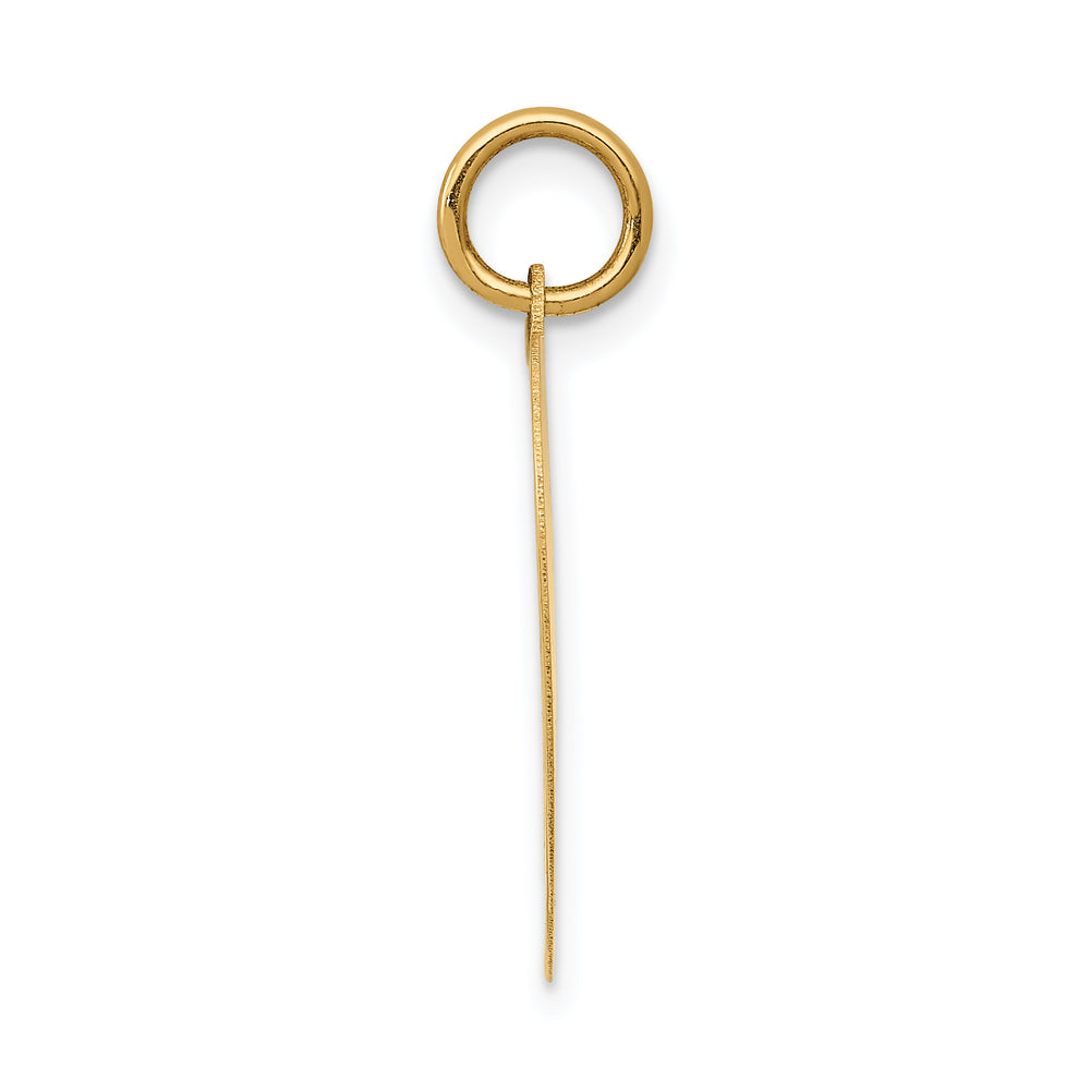 14k HAPPY BIRTHDAY Heart Disc Charm
