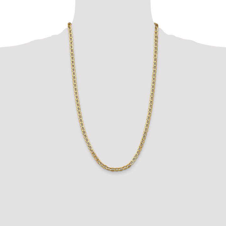 14k 4.75mm Semi-Solid Anchor Chain
