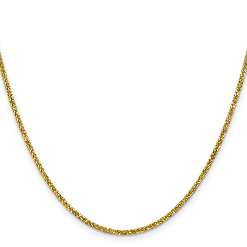 14k 2mm Semi-solid 3-Wire Wheat Chain