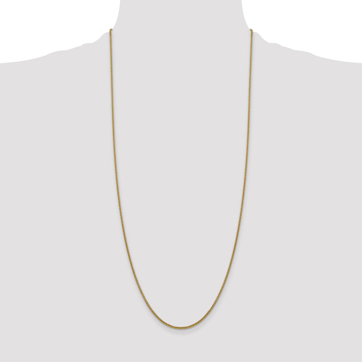 14k 1.5mm Semi-Solid Round Box Chain