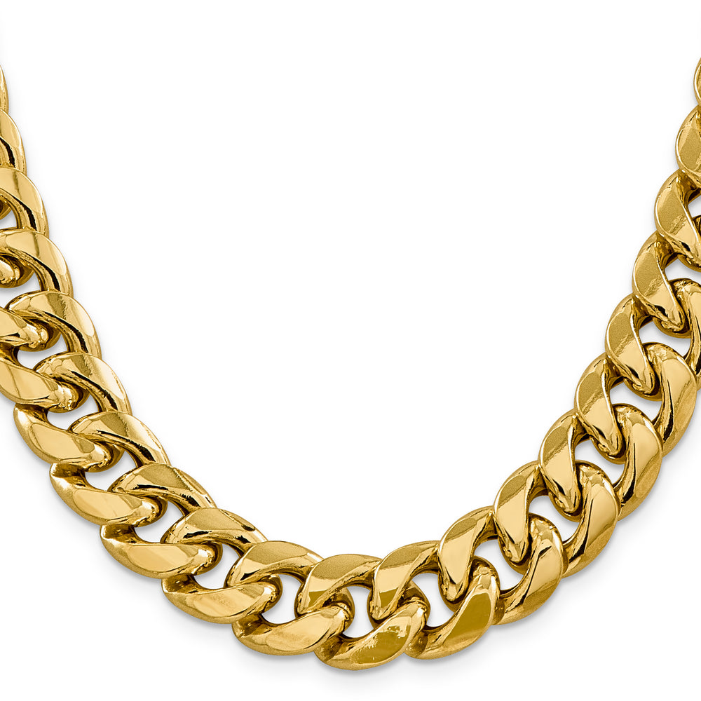 14k 15mm Semi-Solid Miami Cuban Chain