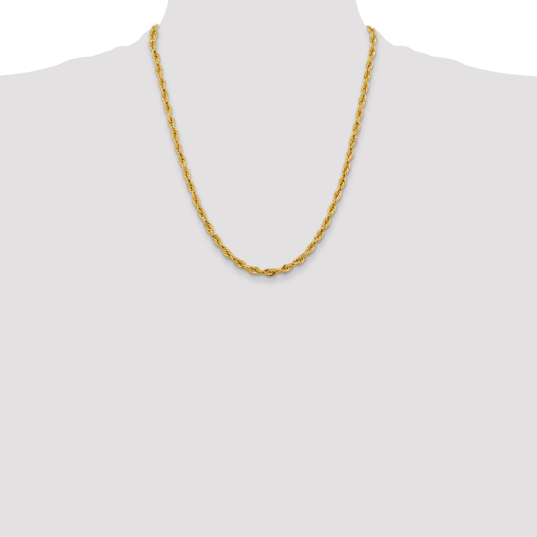 14ky 5.4mm Semi-Solid Rope Chain