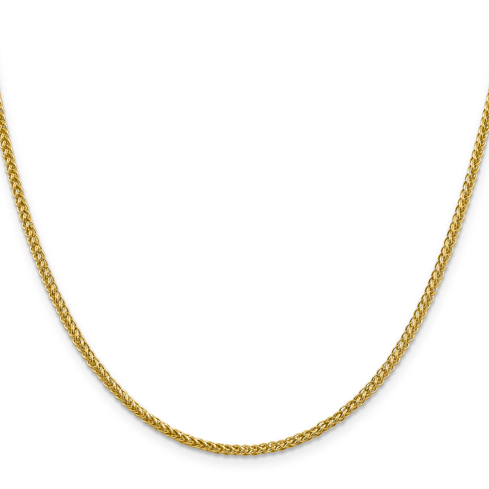 14k 2.35mm Semi-solid 3-Wire Wheat Chain