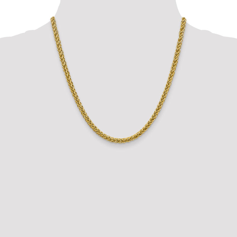 14k 4.65mm Semi-solid 3-Wire Wheat Chain