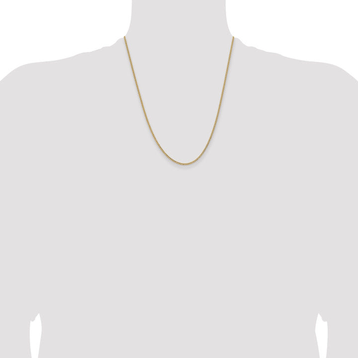 14k 1.85mm Semi-Solid Curb Chain