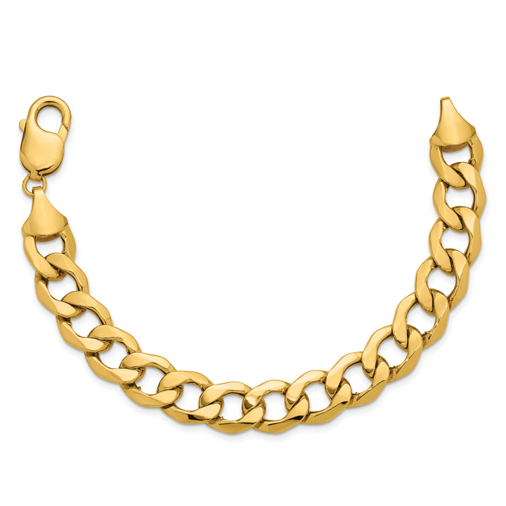 14k 11.3mm Semi-Solid Curb Chain